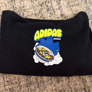 Adidas Kids Black Hoodie with Colorful Graphic